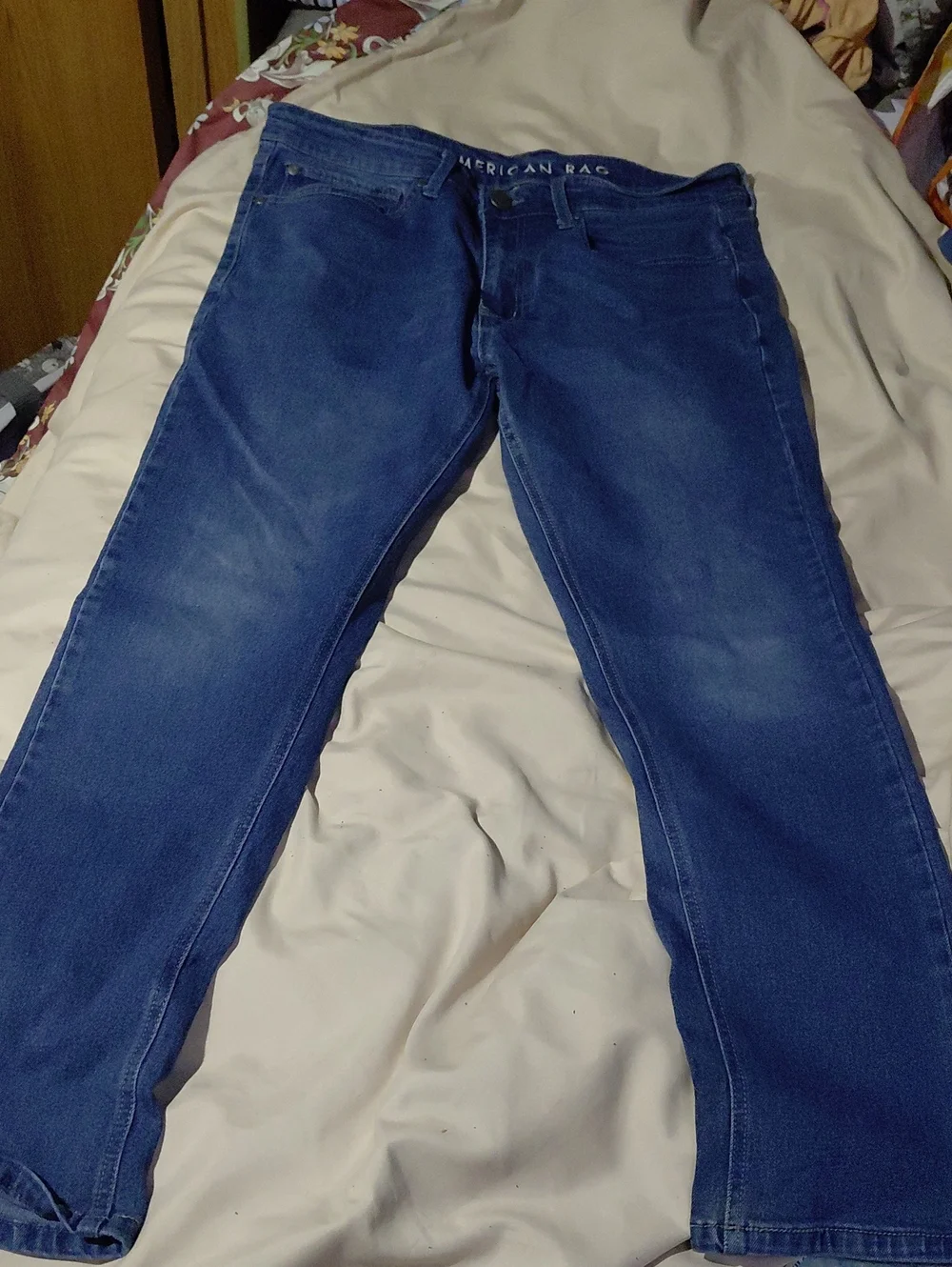 American Rag Men's Deep Blue Straight Jeans